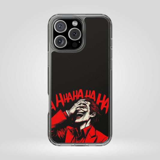 Funny Joker Clear Phone Case - HaHaHa Design for Comedy Lovers