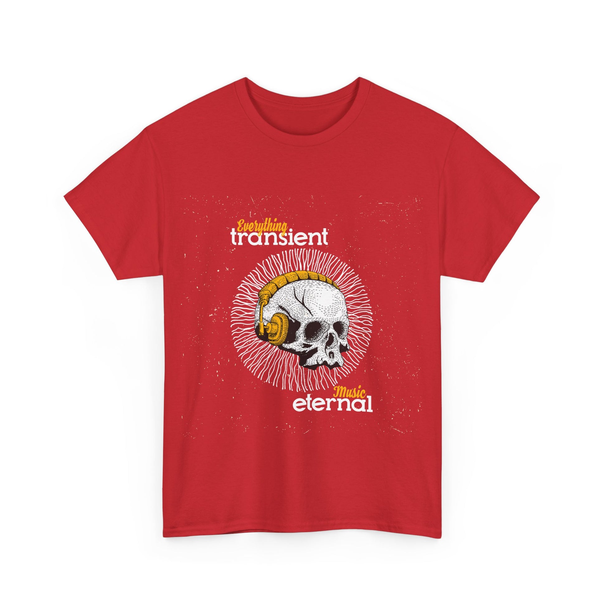 Eternal Music Unisex Heavy Cotton Tee - Transient Design for Music Lovers - Roe Creation