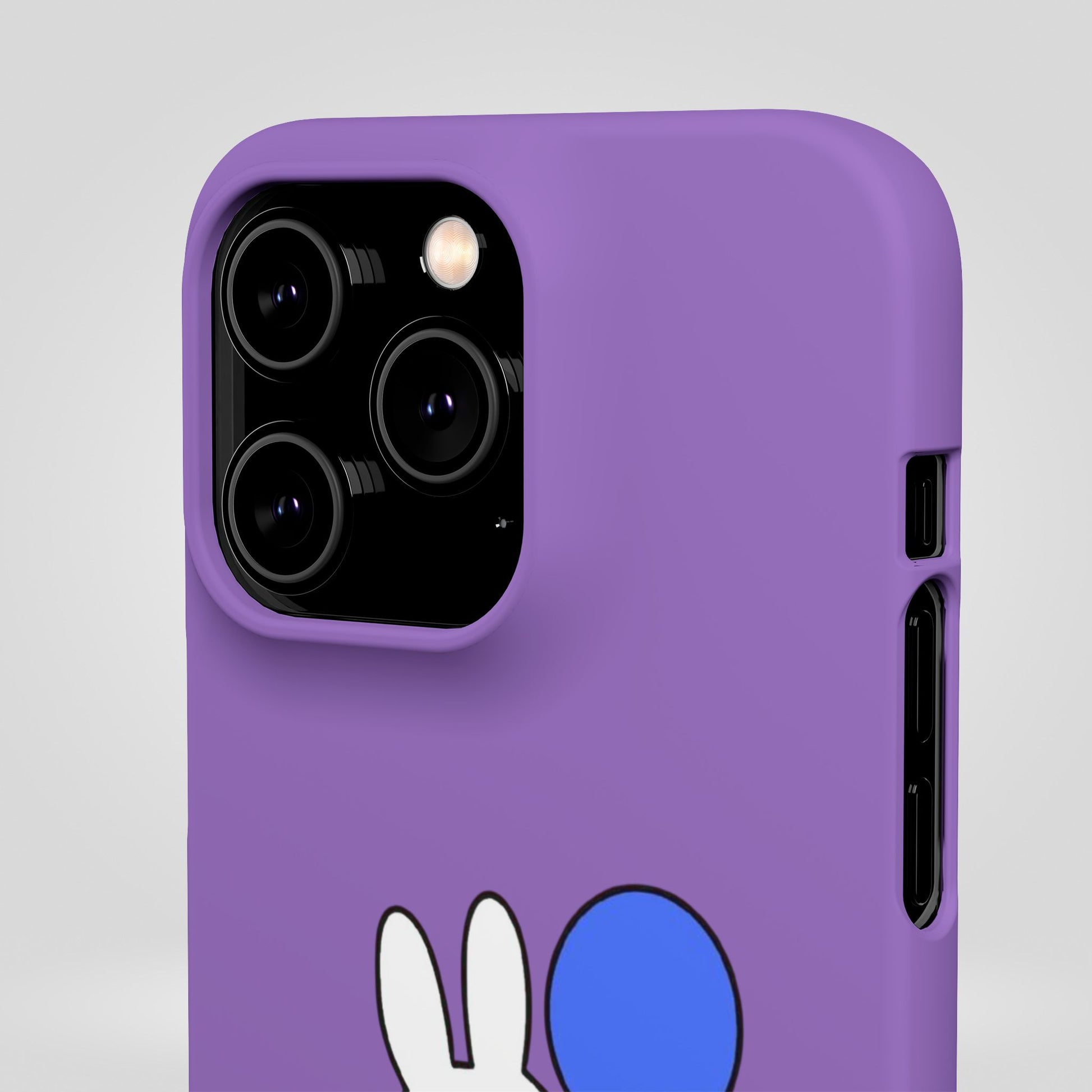 Miffy Phone Case, iPhone, Samsung Snap Case - Cartoon Fun Purple Phone Accessory for Kids and Adults - Roe Creation