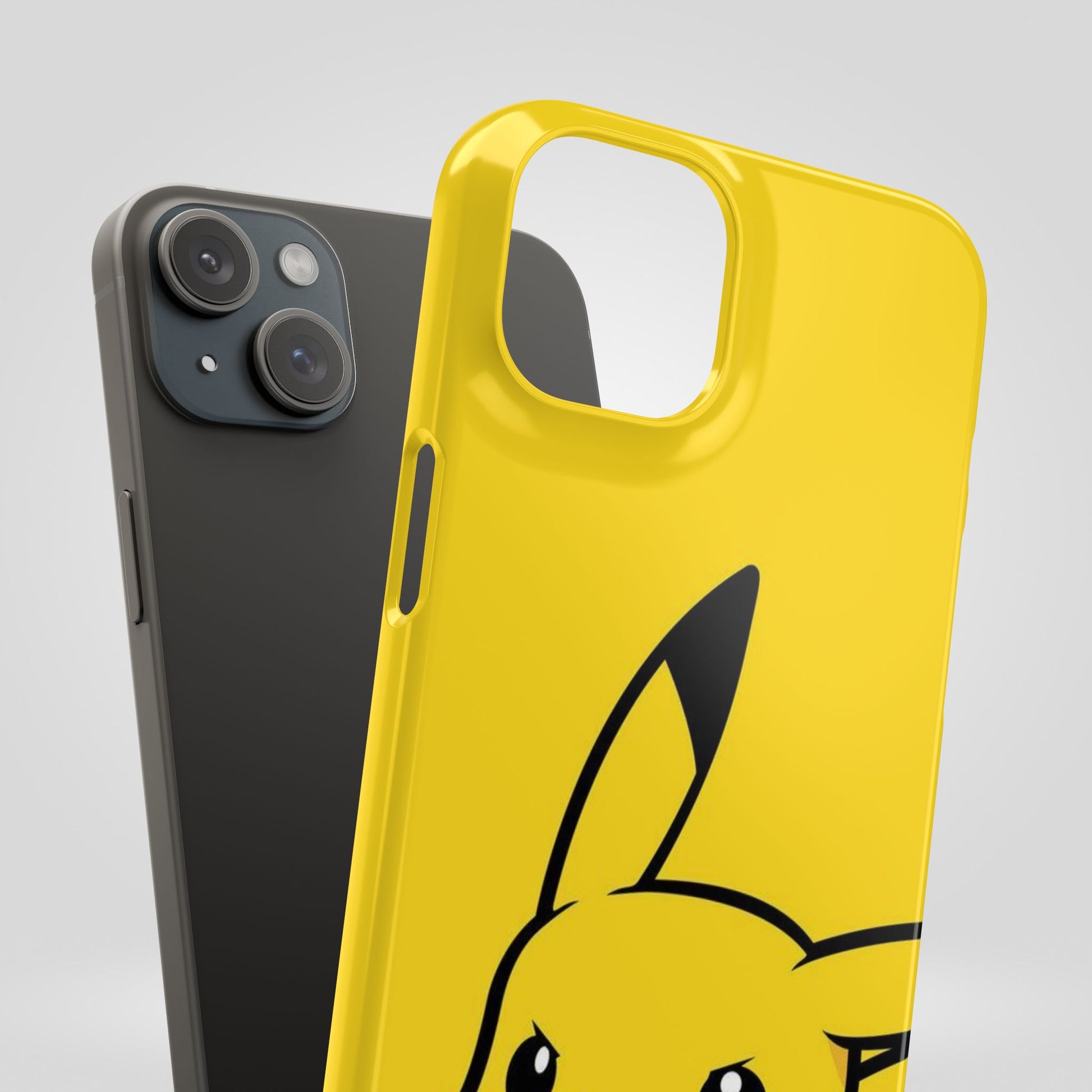 Pikachu Phone Case, Pokemon Phone Case, Snap Cases, Cartoon, Yellow, iPhone, Samsung - Roe Creation