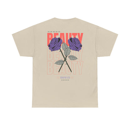 Beautiful Blooms Unisex Heavy Cotton Tee - Flower Graphics, Stylish Shirt, Gift for Her, Trendy Casual Wear, Art Lover Apparel - Roe Creation