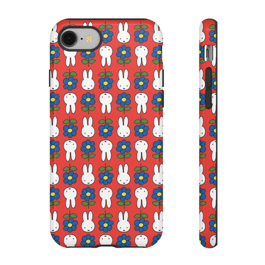 Cute Miffy Floral Phone Case - Tough Protection with Fun Design, iPhone, Samsung