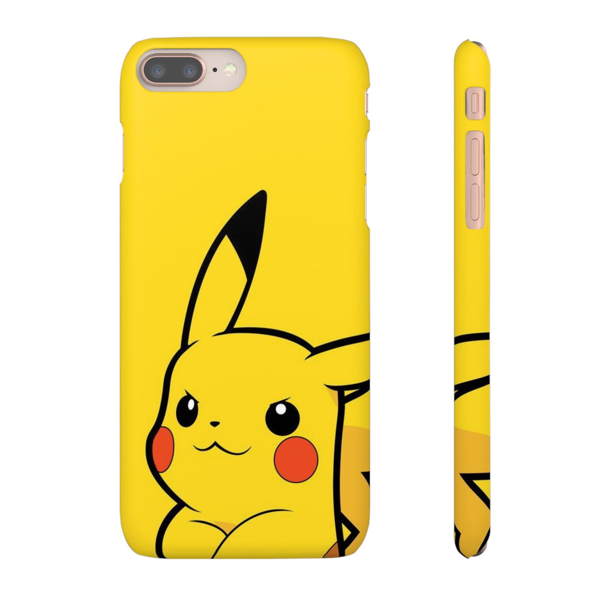 Pikachu Phone Case, Pokemon Phone Case, Snap Cases, Cartoon, Yellow, iPhone, Samsung - Roe Creation
