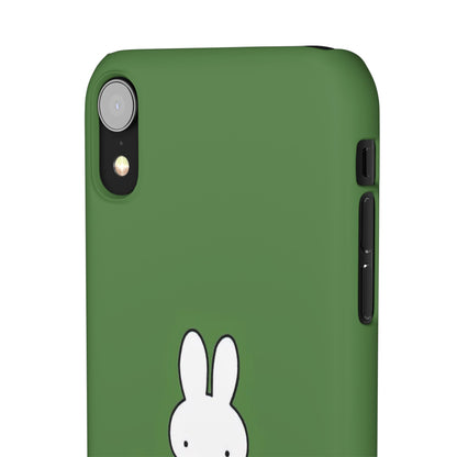 Miffy Phone Case, Snap Case, Green Miffy - iPhone, Samsung