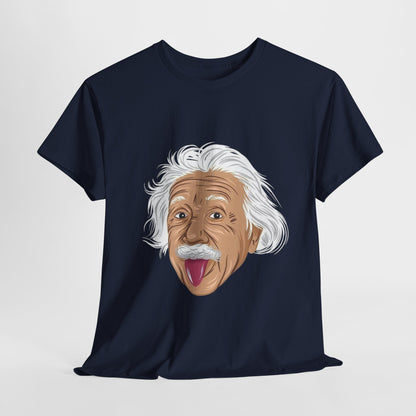 Funny Einstein Unisex Heavy Cotton Tee - Perfect for Science Lovers and Gift Giving