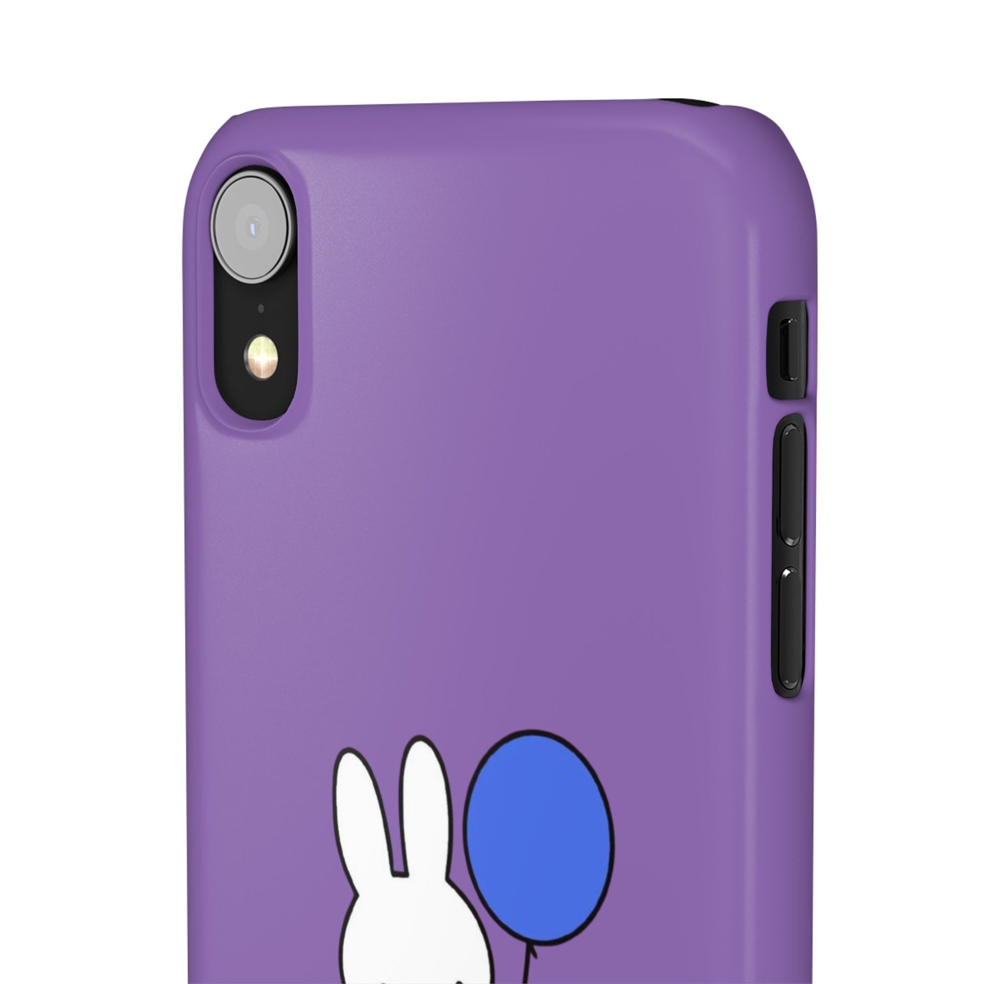 Miffy Phone Case, iPhone, Samsung Snap Case - Cartoon Fun Purple Phone Accessory for Kids and Adults - Roe Creation