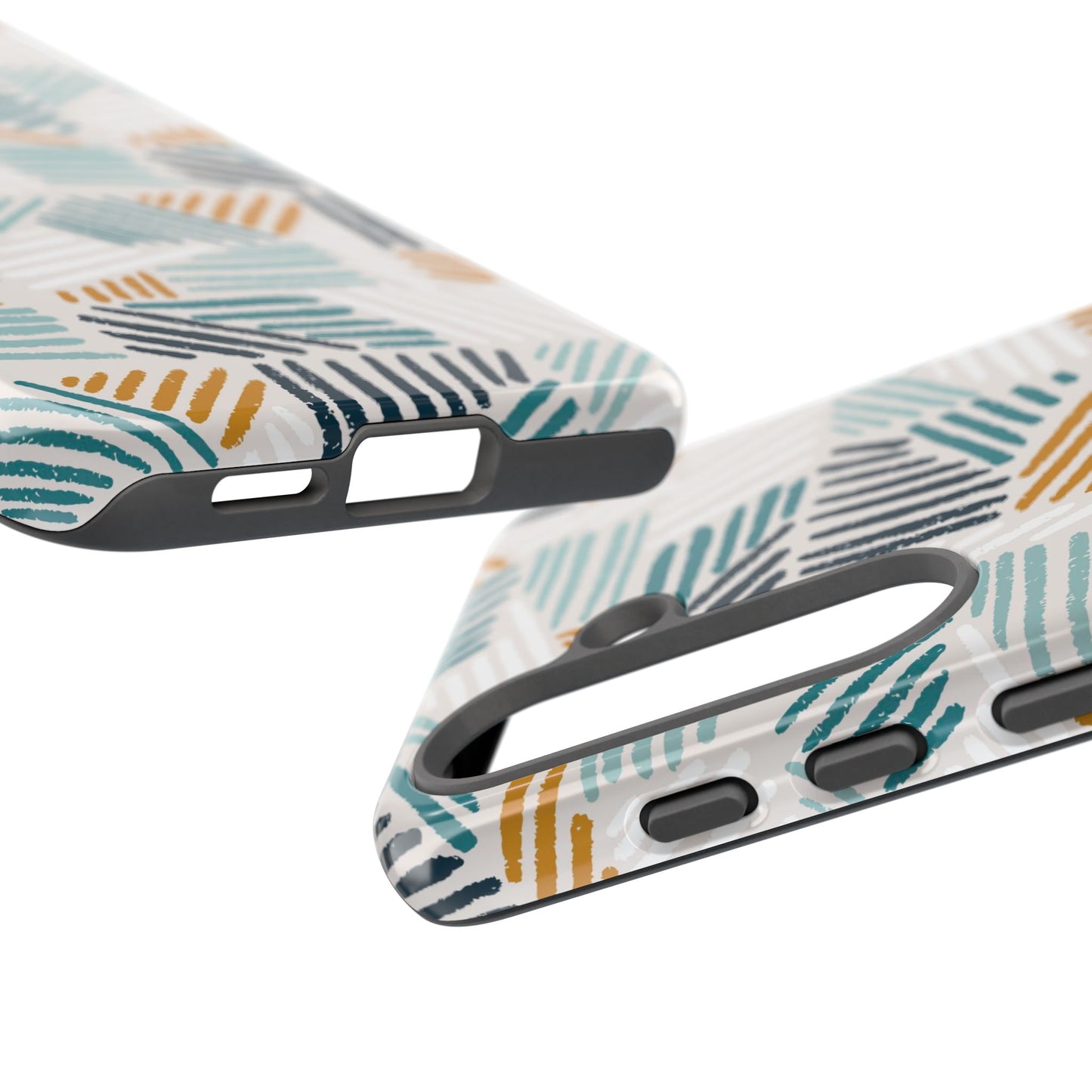 Stylish Tough Phone Case with Geometric Design