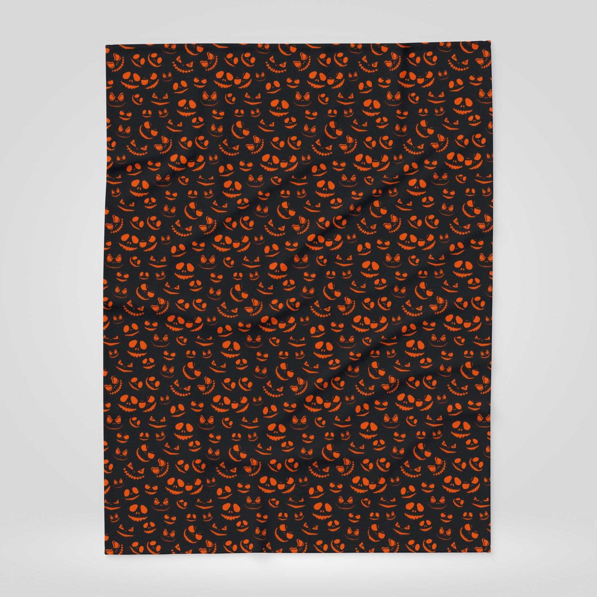 Halloween Pumpkin Fleece Blanket for Gift