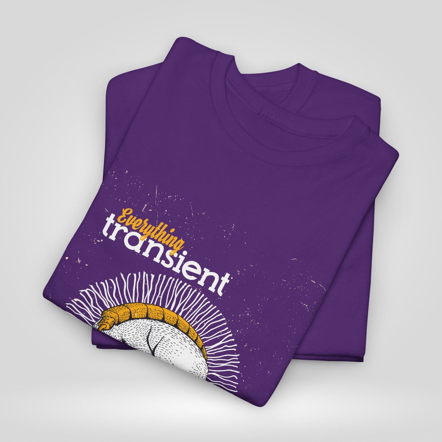 Eternal Music Unisex Heavy Cotton Tee - Transient Design for Music Lovers - Roe Creation