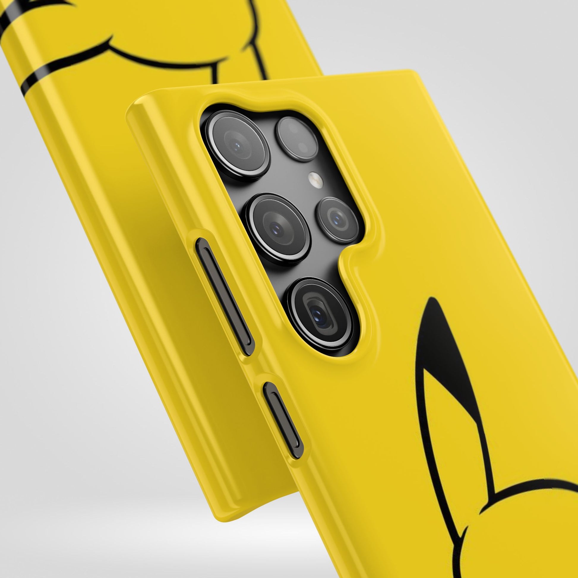 Pikachu Phone Case, Pokemon Phone Case, Snap Cases, Cartoon, Yellow, iPhone, Samsung - Roe Creation