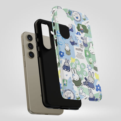 Cute Miffy Tough Phone Case - iPhone, Samsung Stylish Design for Bunny Lovers
