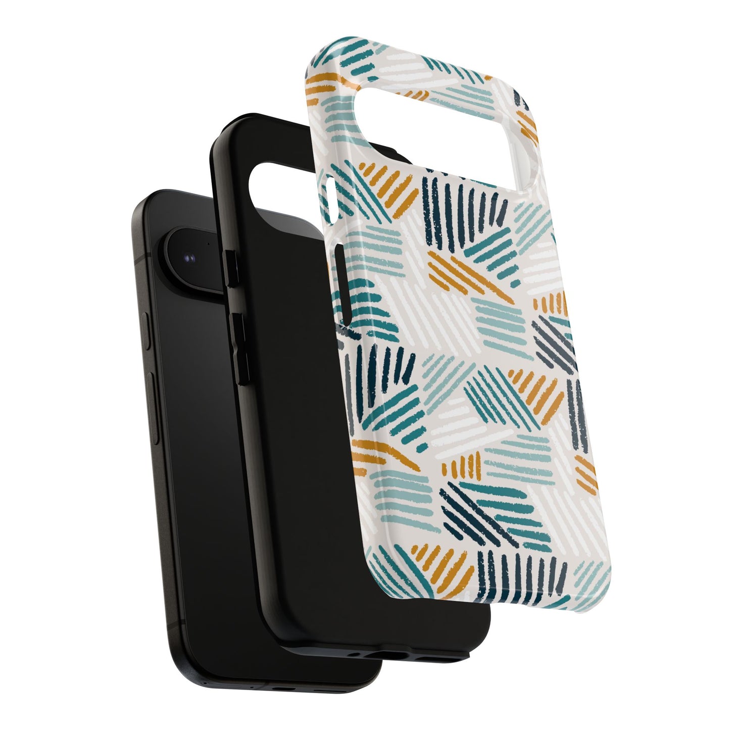 Stylish Tough Phone Case with Geometric Design