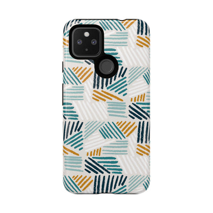 Stylish Tough Phone Case with Geometric Design