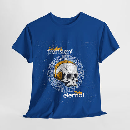 Eternal Music Unisex Heavy Cotton Tee - Transient Design for Music Lovers - Roe Creation