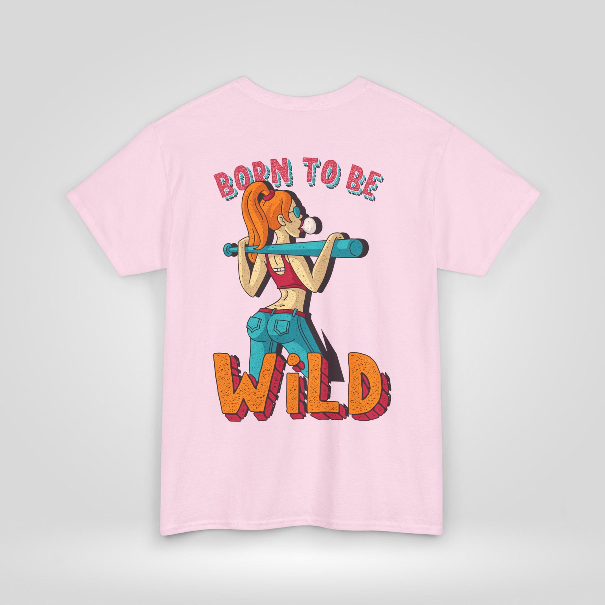 Born to Be Wild Unisex Heavy Cotton Tee, Fun Graphic Shirt, Adventure Tee, Gift for Nature Lovers, Casual Wear, Festival Top, Summer Fashion - Roe Creation