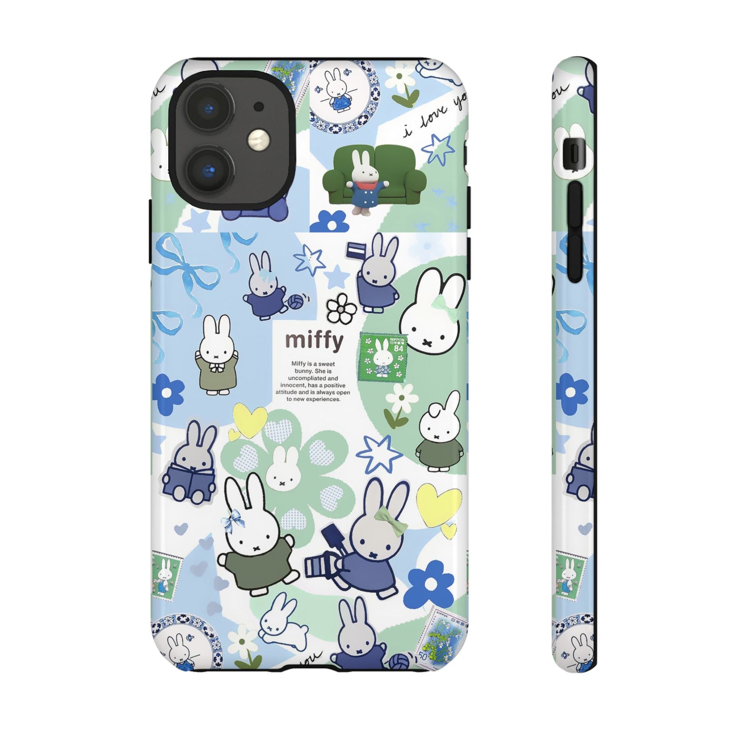 Cute Miffy Tough Phone Case - iPhone, Samsung Stylish Design for Bunny Lovers