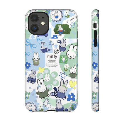 Cute Miffy Tough Phone Case - iPhone, Samsung Stylish Design for Bunny Lovers