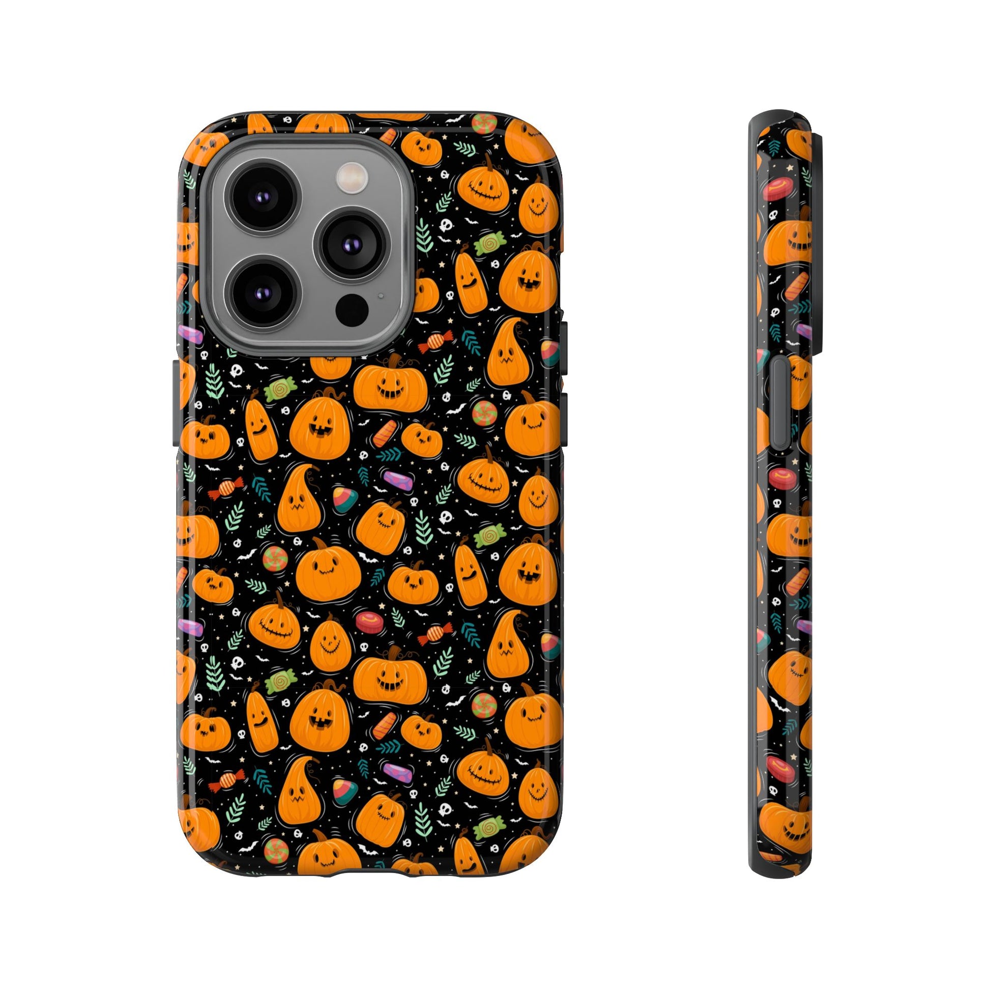 Halloween Phone Case for Gift, Pumpkin Pattern, iPhone & Samsung