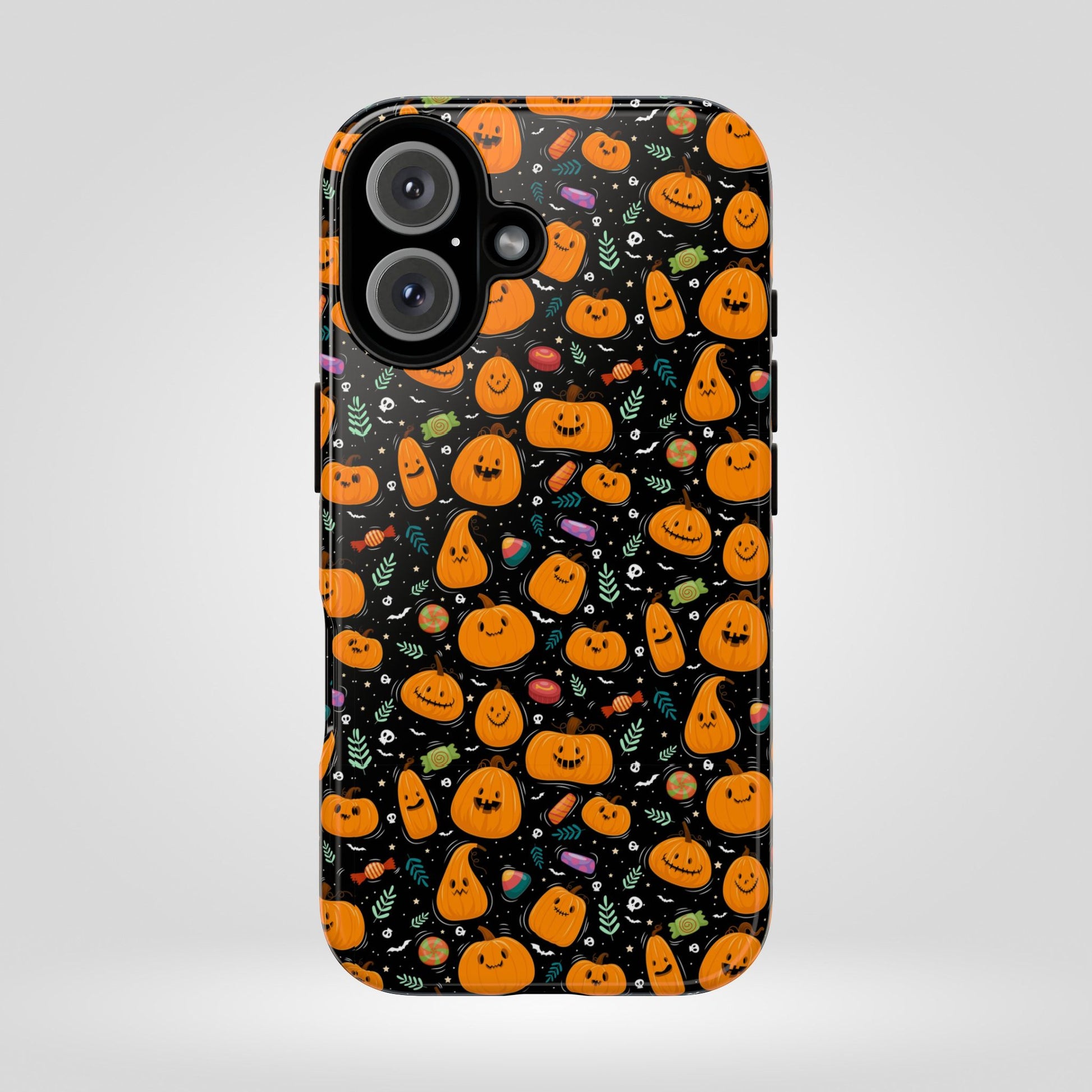 Halloween Phone Case for Gift, Pumpkin Pattern, iPhone & Samsung