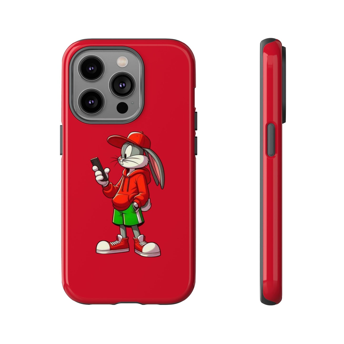 Bugs Bunny Cartoon Character Phone Case - Tough Cases Featuring Stylish Rabbit Design.