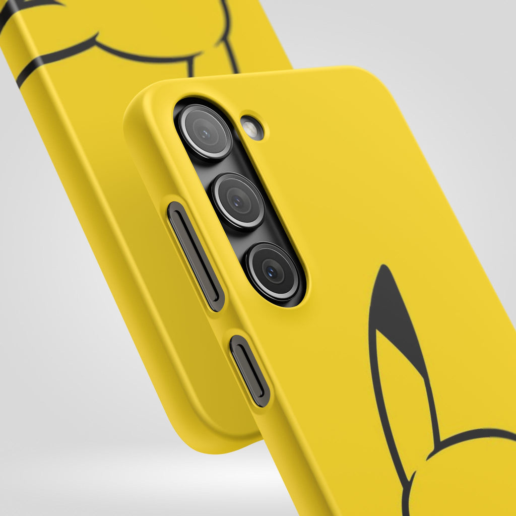 Pikachu Phone Case, Pokemon Phone Case, Snap Cases, Cartoon, Yellow, iPhone, Samsung - Roe Creation