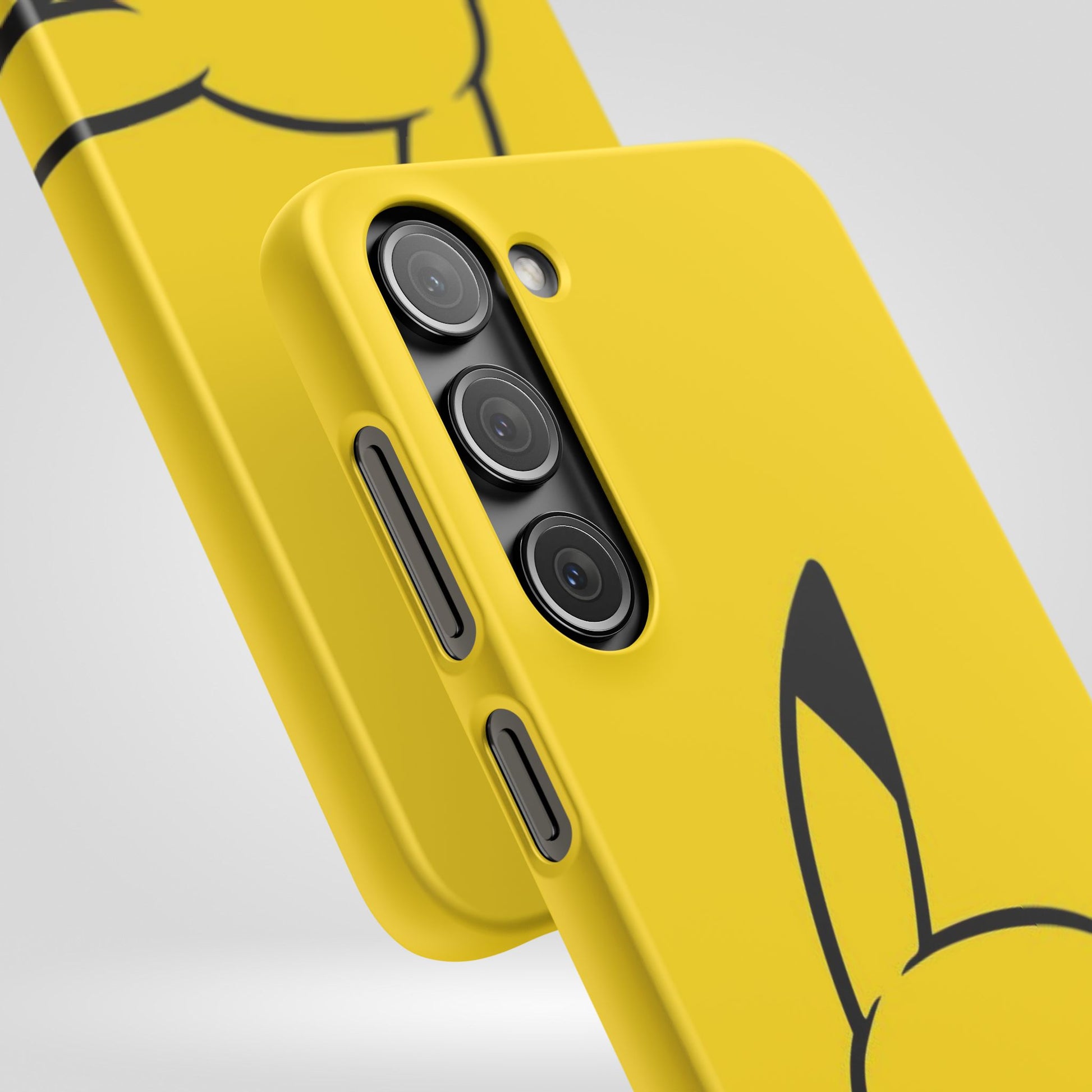 Pikachu Phone Case, Pokemon Phone Case, Snap Cases, Cartoon, Yellow, iPhone, Samsung - Roe Creation
