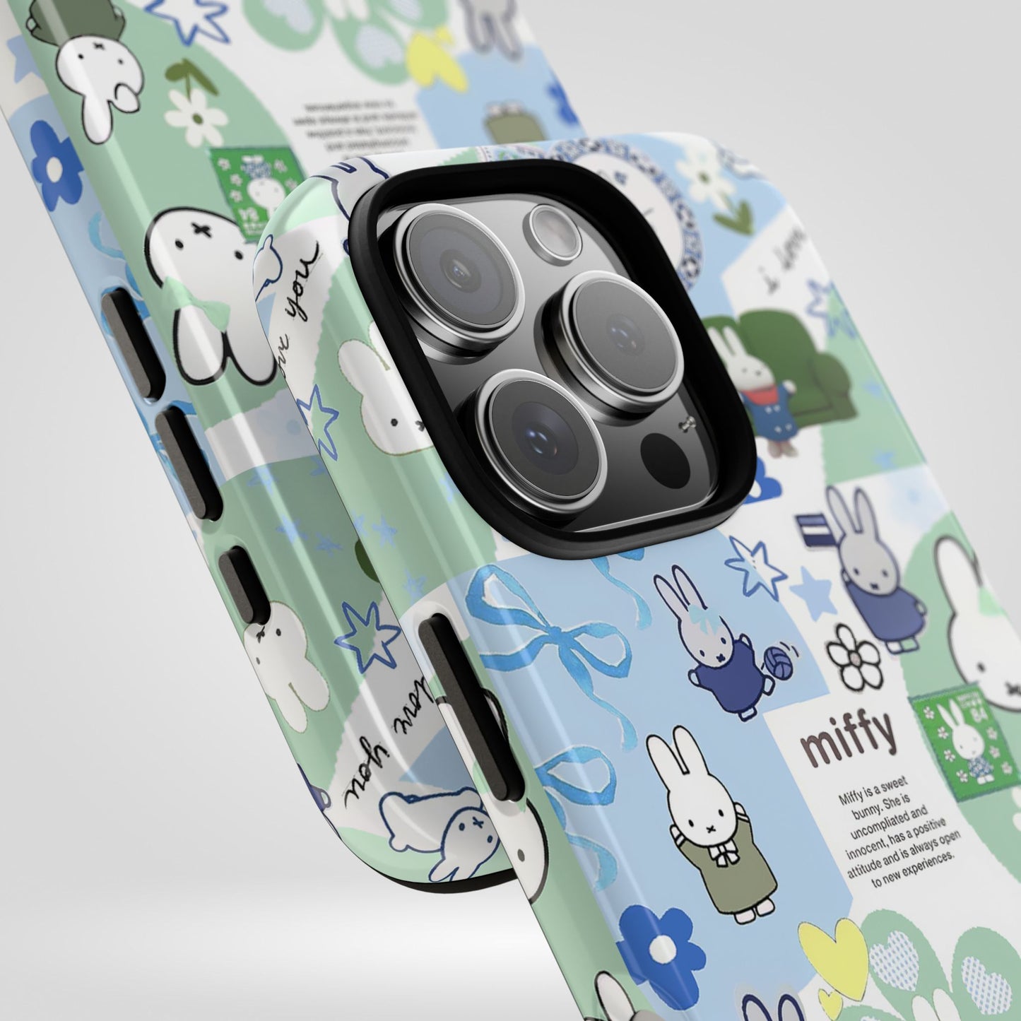 Cute Miffy Tough Phone Case - iPhone, Samsung Stylish Design for Bunny Lovers