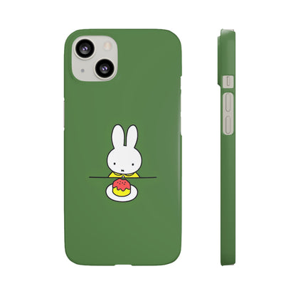Miffy Phone Case, Snap Case, Green Miffy - iPhone, Samsung