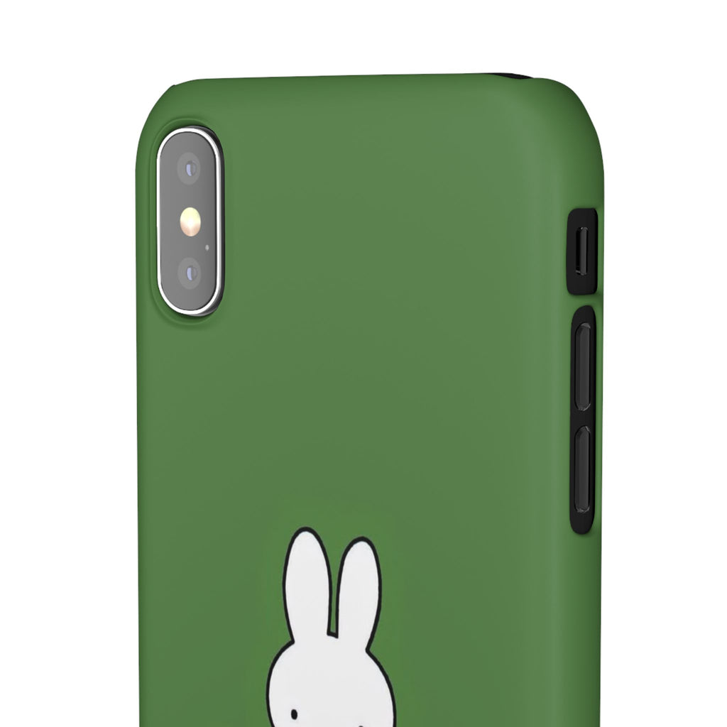 Miffy Phone Case, Snap Case, Green Miffy - iPhone, Samsung - Roe Creation
