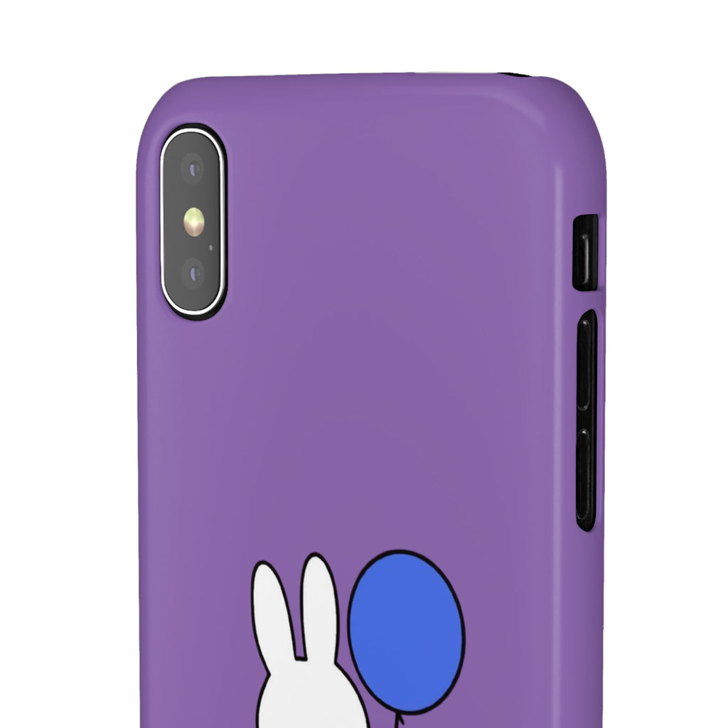 Miffy Phone Case, iPhone, Samsung Snap Case - Cartoon Fun Purple Phone Accessory for Kids and Adults - Roe Creation