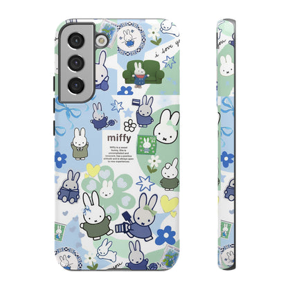 Cute Miffy Tough Phone Case - iPhone, Samsung Stylish Design for Bunny Lovers