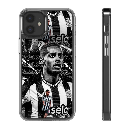 Alexander Isak Clear Phone Case | Custom Football Design | Perfect Gift for Fans | Unique Phone Cover | Personalized Relief.
