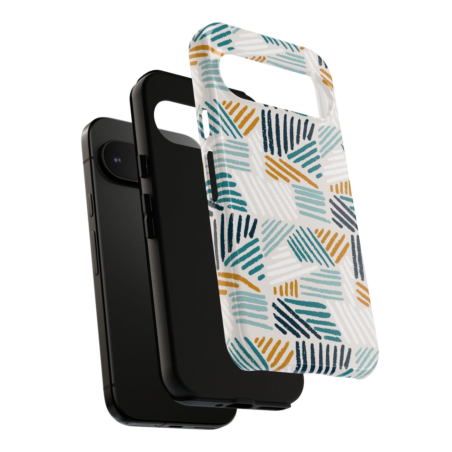 Stylish Tough Phone Case with Geometric Design