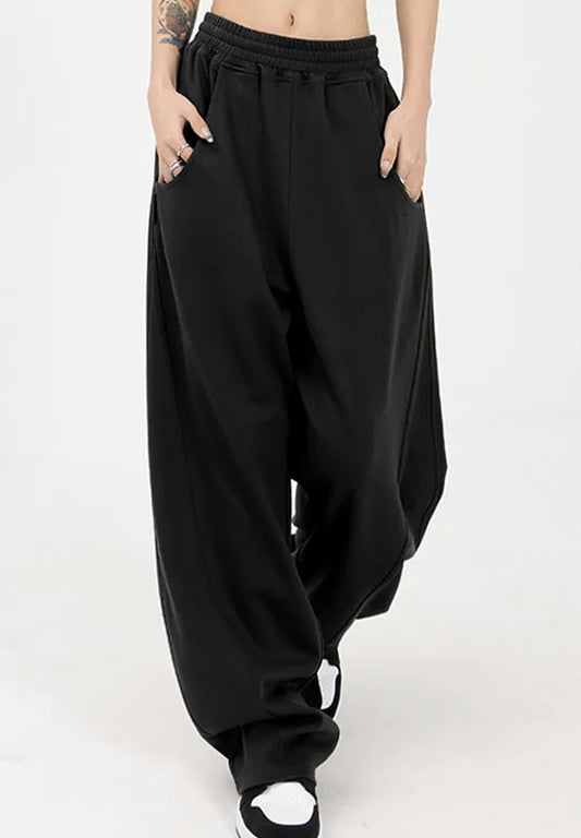 Elastic Waist Sweatpants with Pockets - Roe Creation