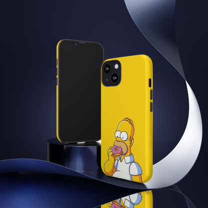 Homer Simpson Phone Case - iPhone, Samsung, Unique Protection for Fans, Cartoon Phone Cover, Gift for Simpsons Lovers, Durable Tough Case