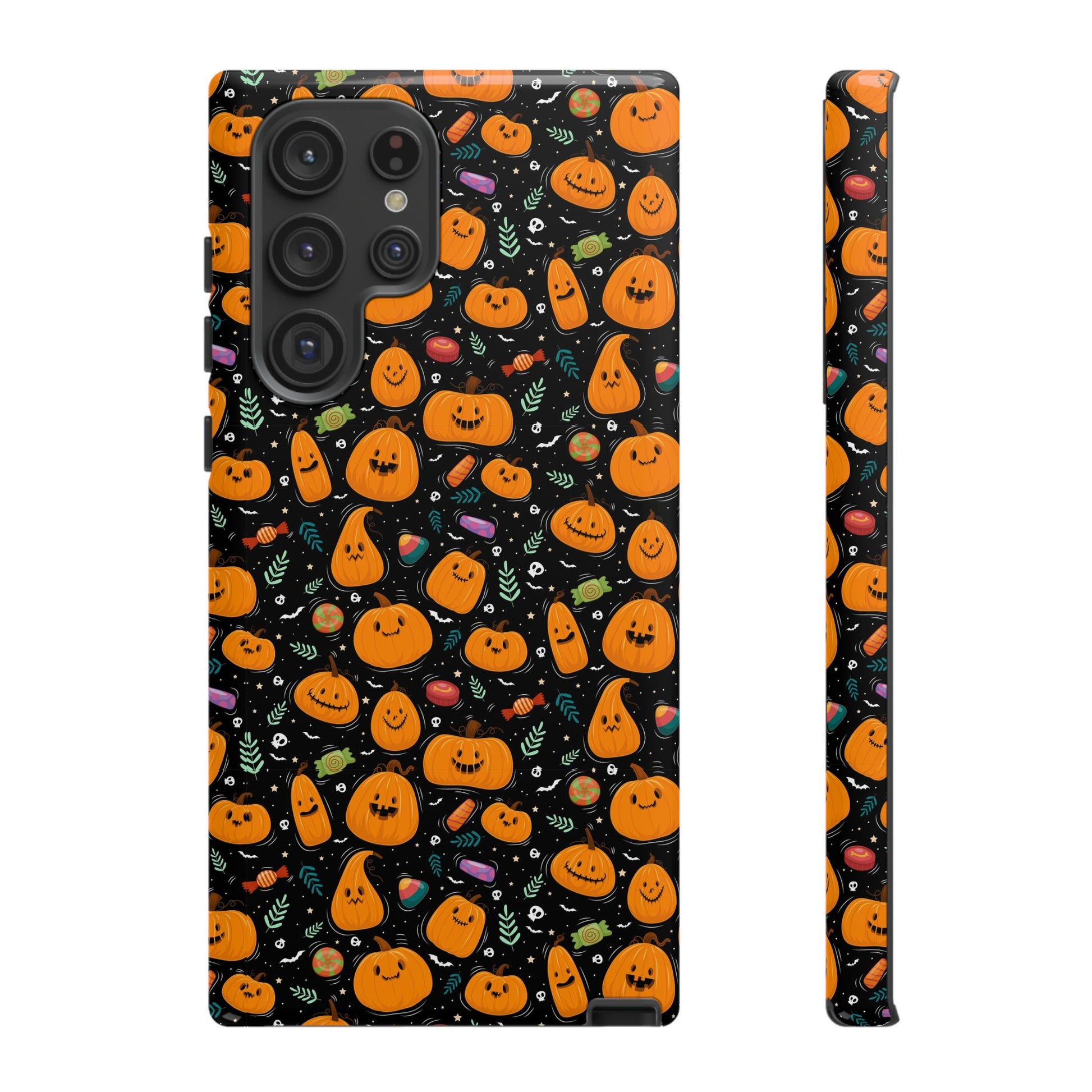 Halloween Phone Case for Gift, Pumpkin Pattern, iPhone & Samsung