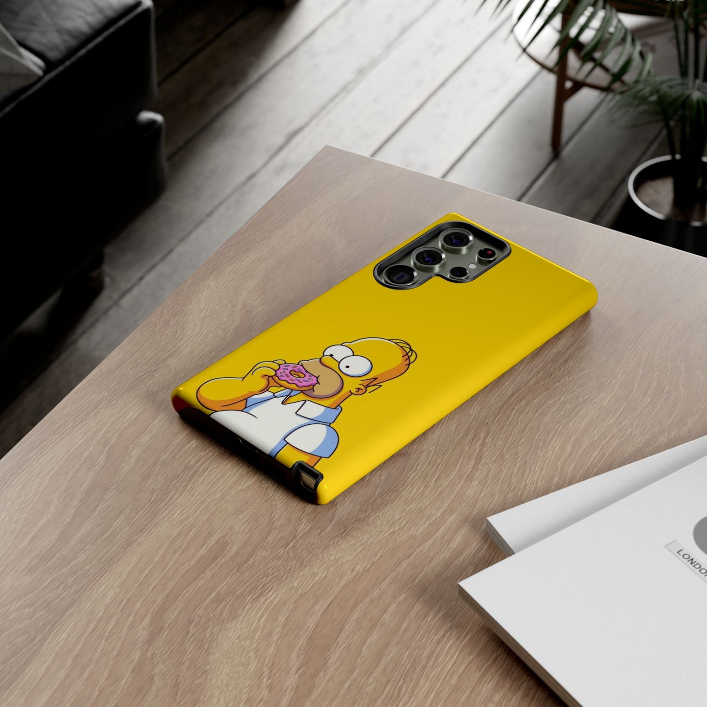 Homer Simpson Phone Case - iPhone, Samsung, Unique Protection for Fans, Cartoon Phone Cover, Gift for Simpsons Lovers, Durable Tough Case