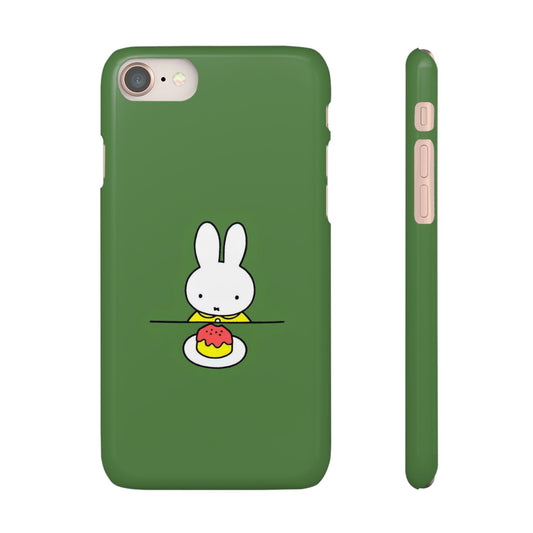 Miffy Phone Case, Snap Case, Green Miffy - iPhone, Samsung.