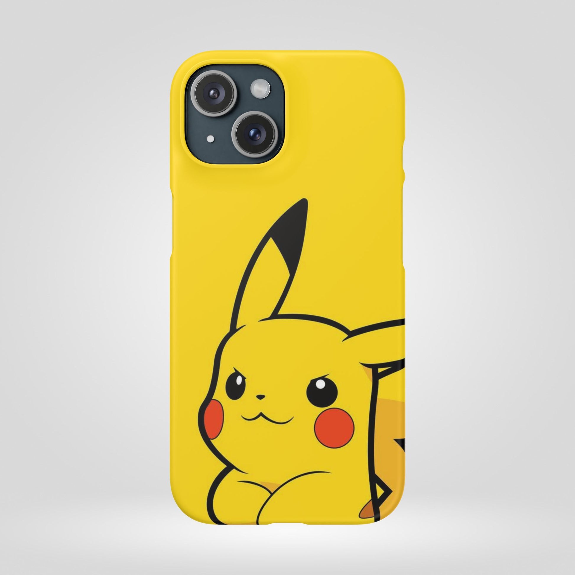 Pikachu Phone Case, Pokemon Phone Case, Snap Cases, Cartoon, Yellow, iPhone, Samsung - Roe Creation