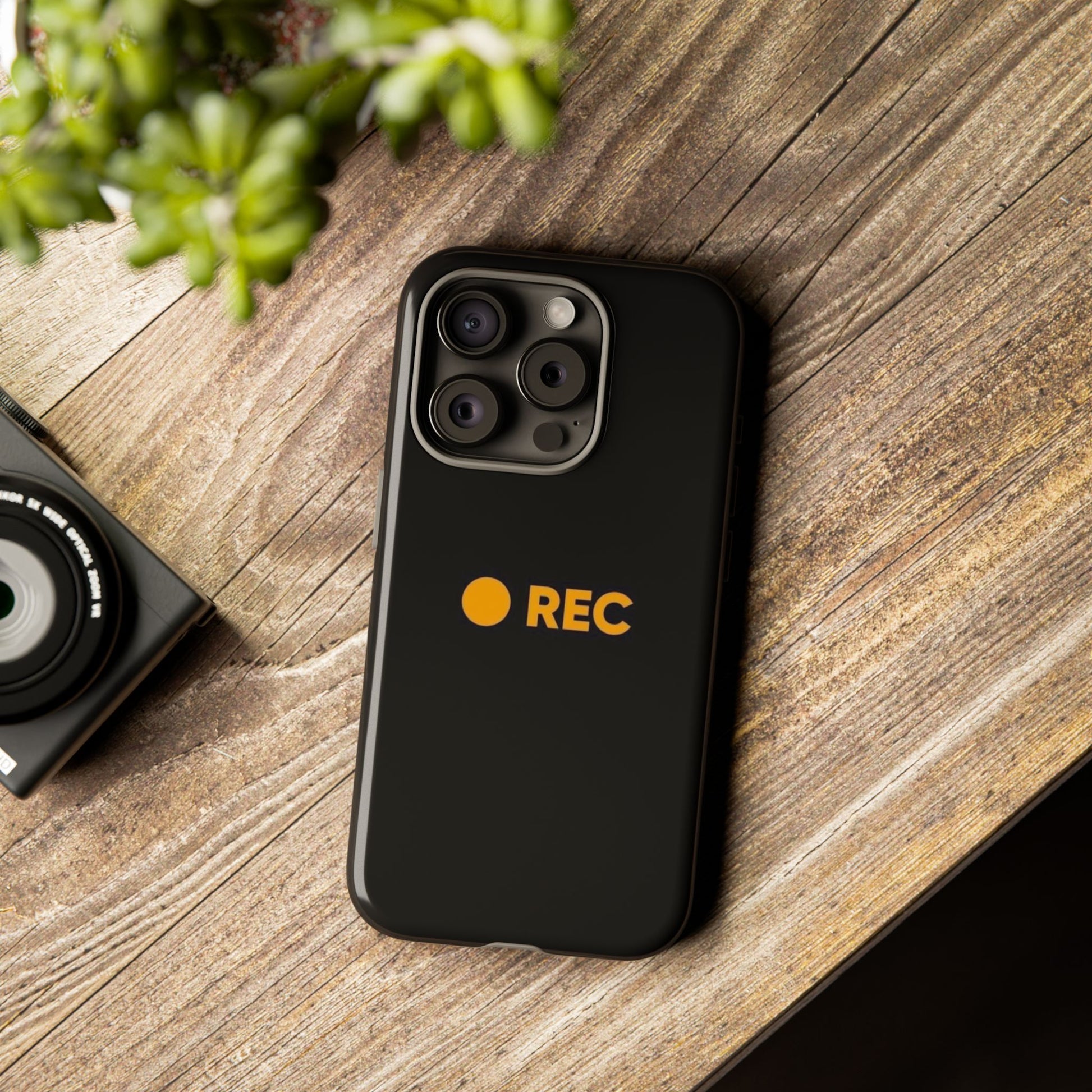 P*rn Hub Symbol Tough Cases - 'REC' Phone Case - Durable Black Design for Filmmakers and Creatives - Roe Creation