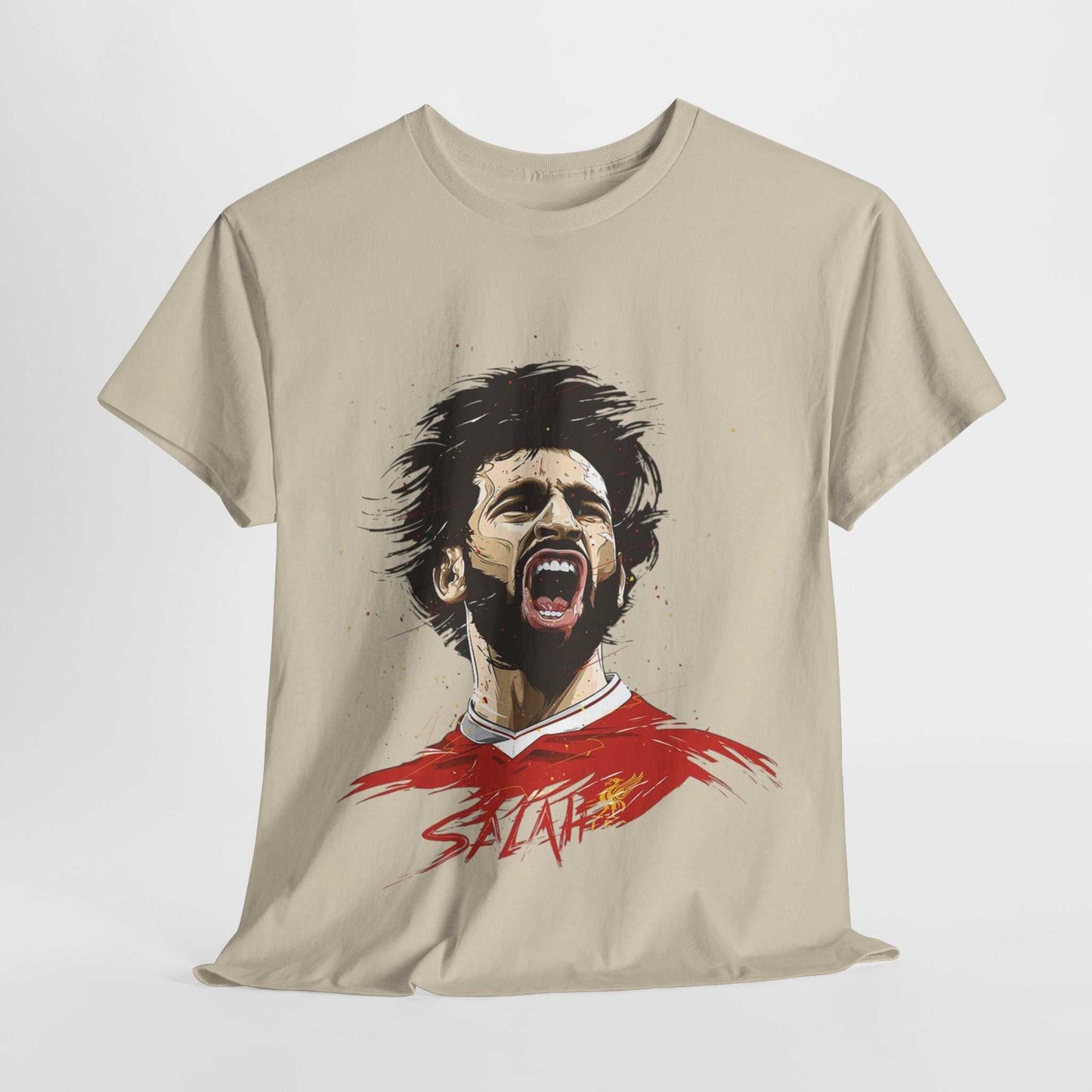 Mohammed Salah Unisex Heavy Cotton Tee - For Liverpool Fans - Roe Creation