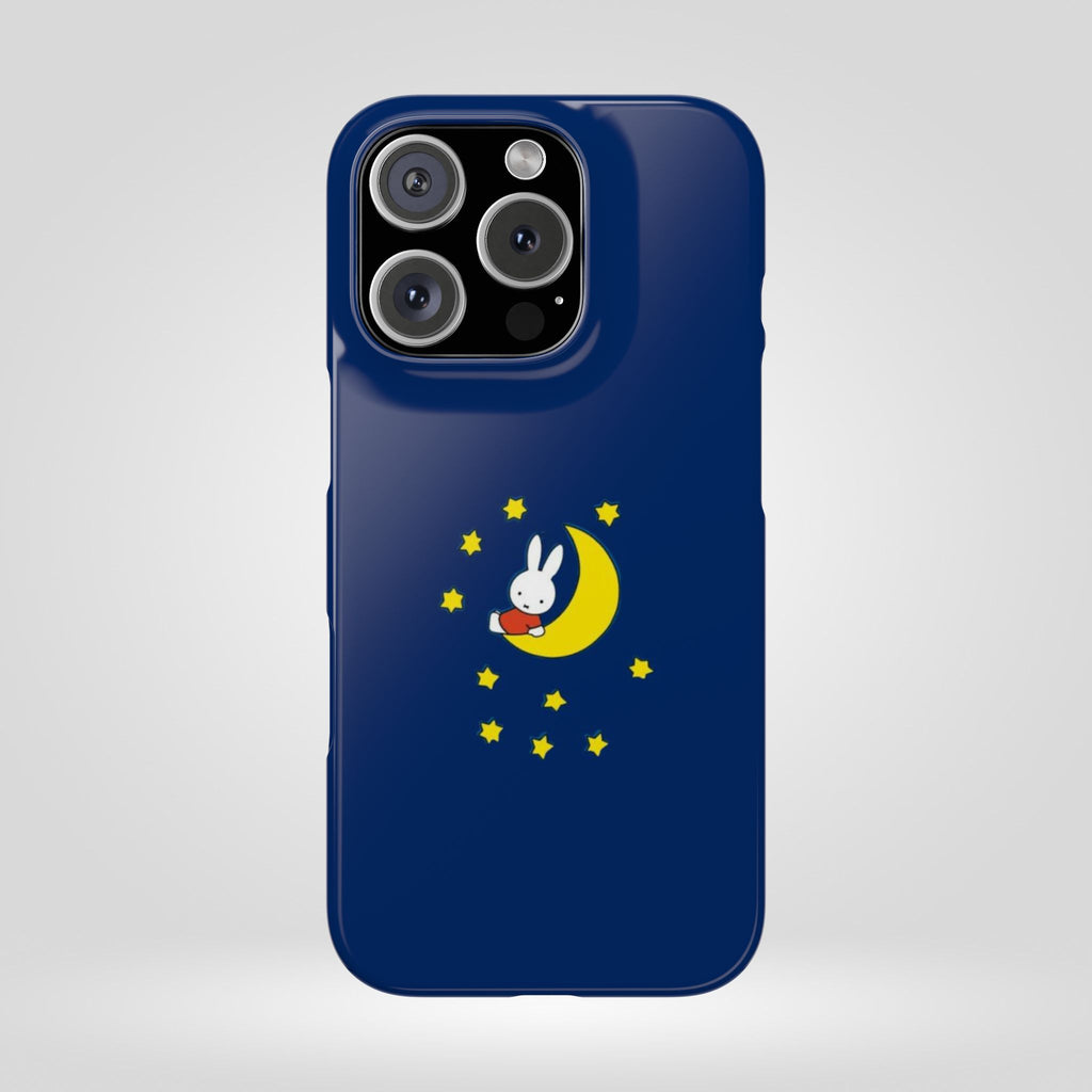Miffy Phone Case, Moon Snap Case for Phone - Nighttime Design, iPhone, Samsung - Roe Creation