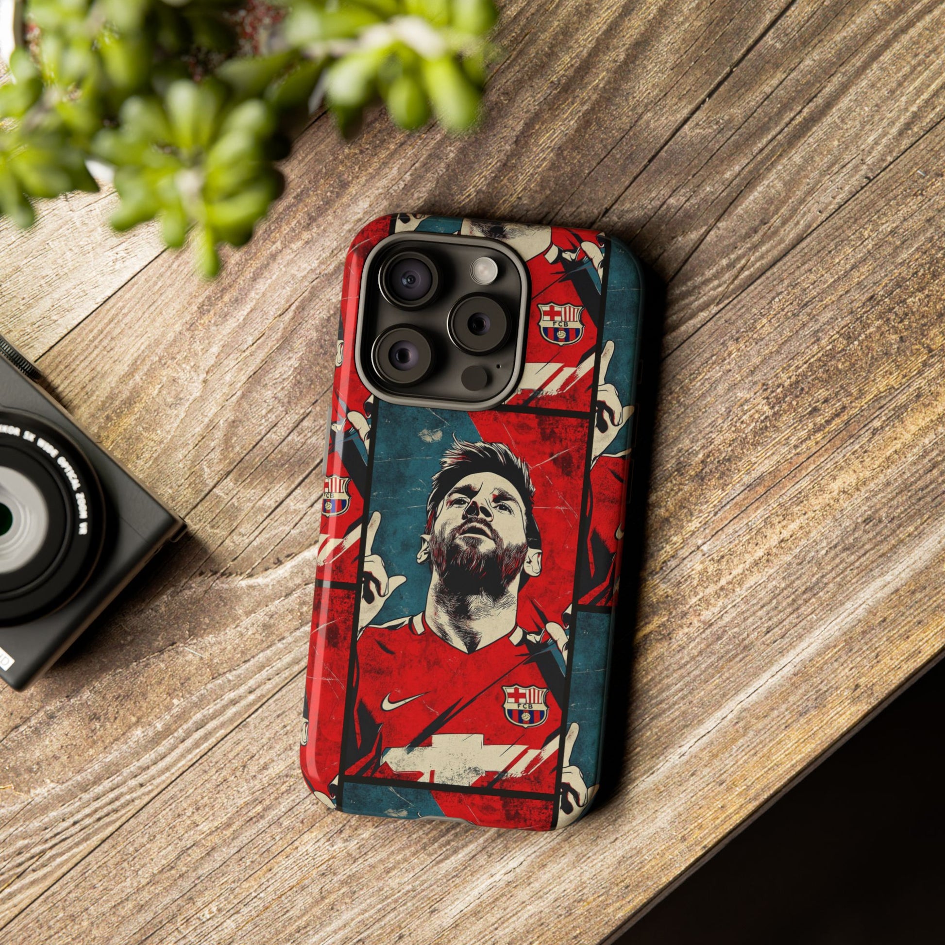 Lionel Messi Tough Phone Case - Messi Illustration for Fans - Roe Creation