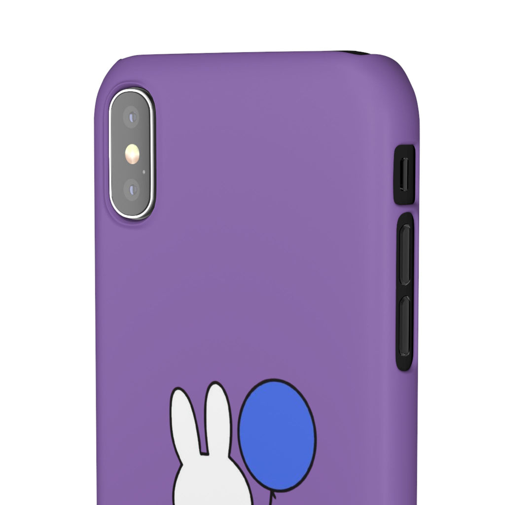 Miffy Phone Case, iPhone, Samsung Snap Case - Cartoon Fun Purple Phone Accessory for Kids and Adults - Roe Creation