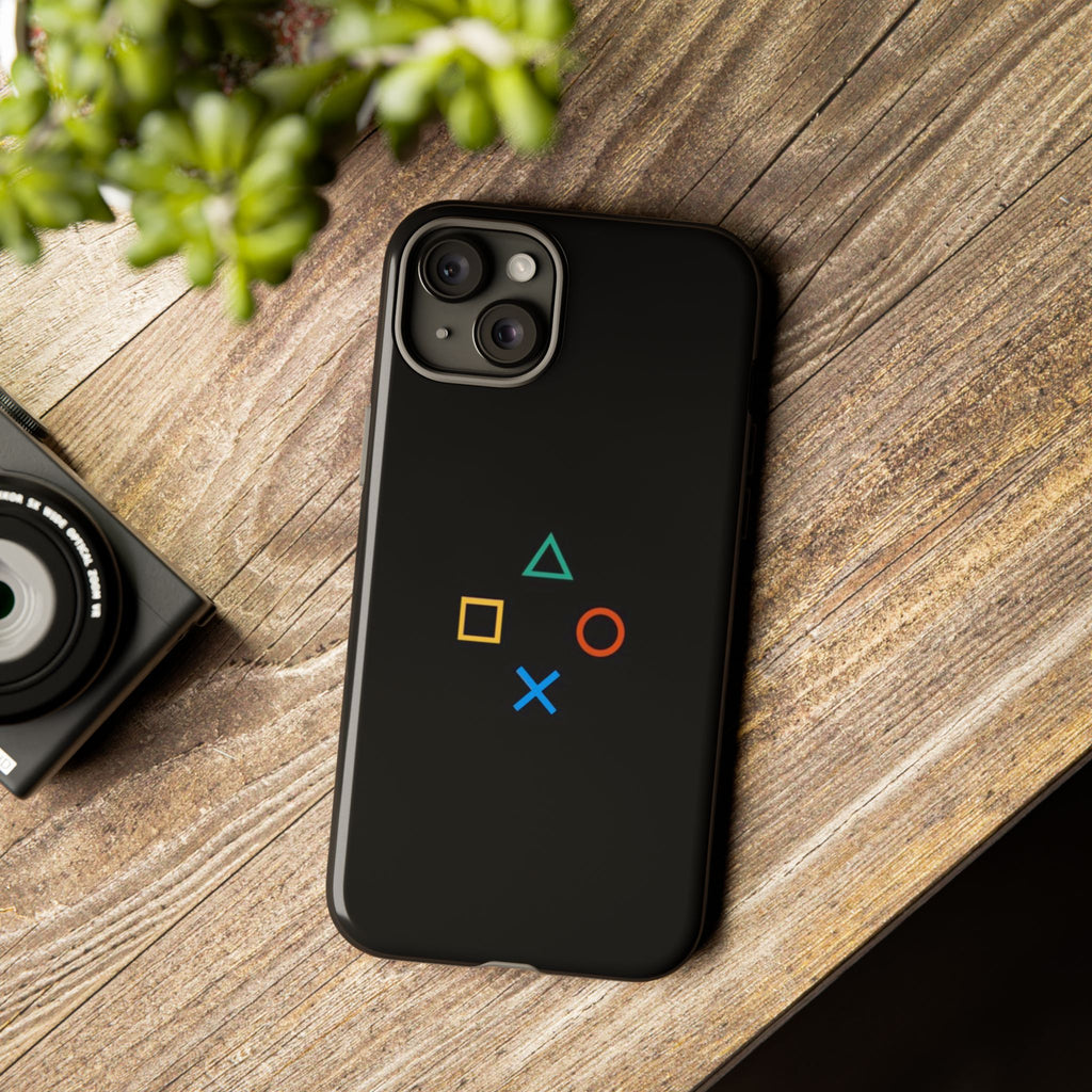 PlayStation Symbol Minimal Tough Case for iPhone - Gamer Accessories - Roe Creation