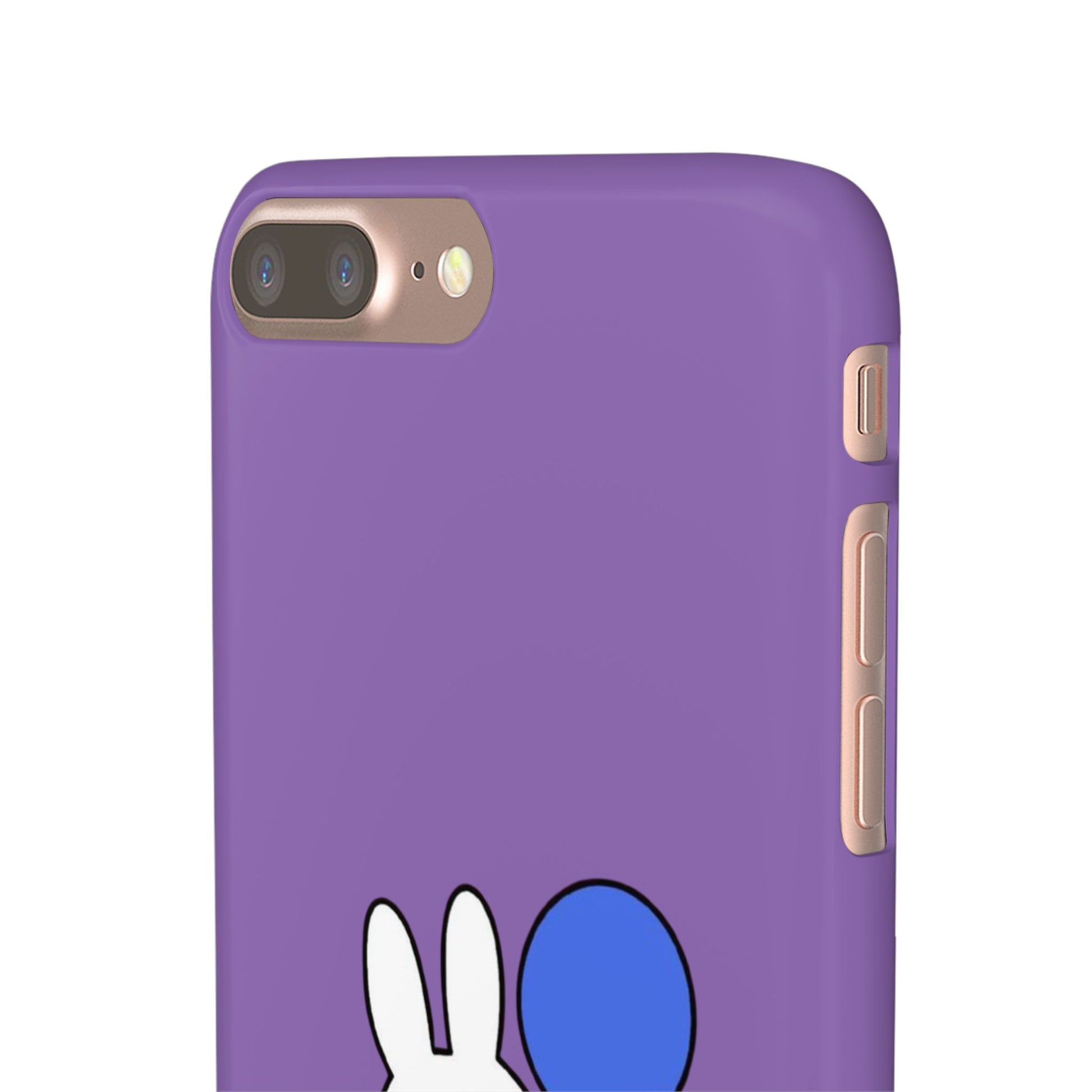 Miffy Phone Case, iPhone, Samsung Snap Case - Cartoon Fun Purple Phone Accessory for Kids and Adults - Roe Creation