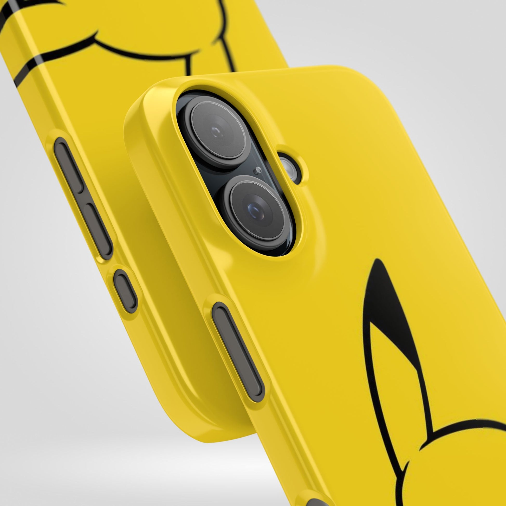 Pikachu Phone Case, Pokemon Phone Case, Snap Cases, Cartoon, Yellow, iPhone, Samsung - Roe Creation