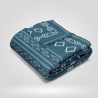 Boho Tribal Arctic Fleece Blanket - Stylish Winter Throw for Home Decor