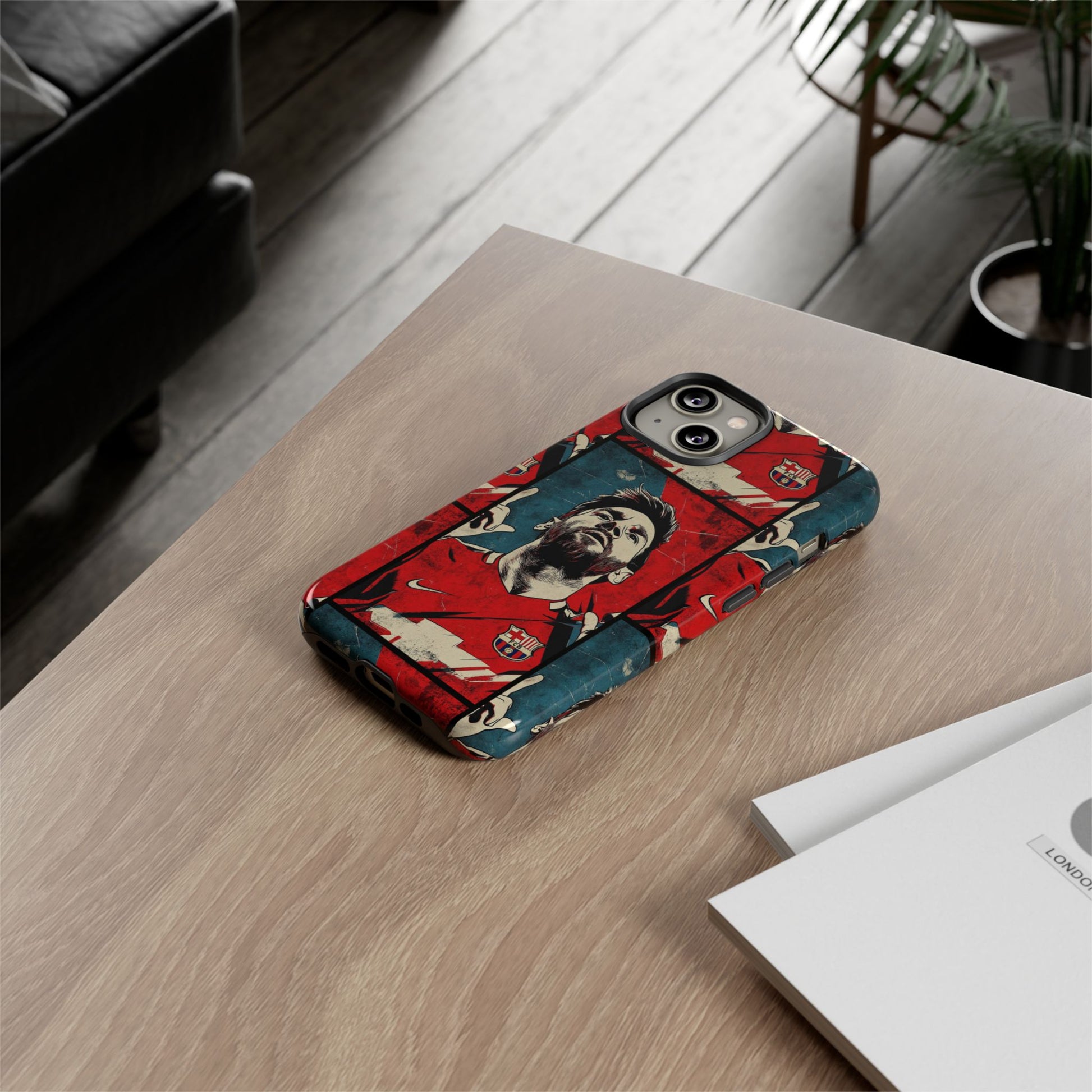 Lionel Messi Tough Phone Case - Messi Illustration for Fans - Roe Creation