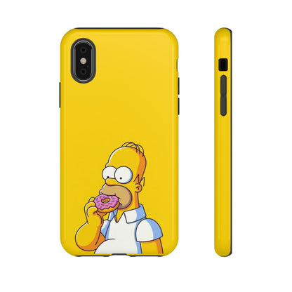 Homer Simpson Phone Case - iPhone, Samsung, Unique Protection for Fans, Cartoon Phone Cover, Gift for Simpsons Lovers, Durable Tough Case